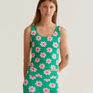 Top deportivo con estampado Pink Flowers