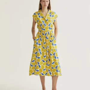 Vestido midi con estampado Limoncello