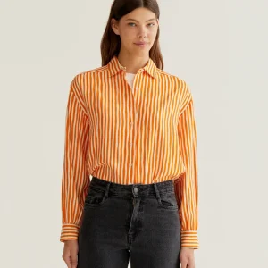 Camisa con estampado Lavagna Orange