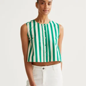 Top con estampado Bamboo Green