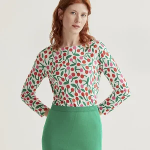 Camiseta con estampado Guinda