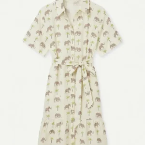 Vestido midi con estampado Elefante
