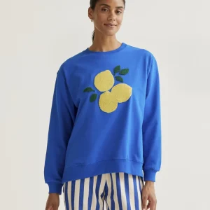 Sudadera con bordado de Limones gigante