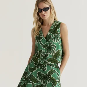 Chaleco con estampado Palm Tree