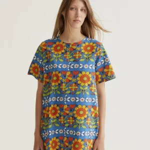 Vestido corto con estampado Garden