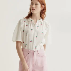 Camisa con estampado White Cherries