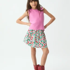 Top de niña punto rosado