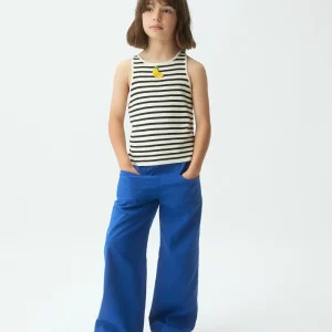 Top de niña con bordado de banana