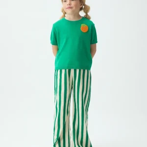 Top de niña con bordado de naranja
