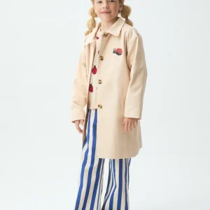 Gabardina de niña con print de Mariquita
