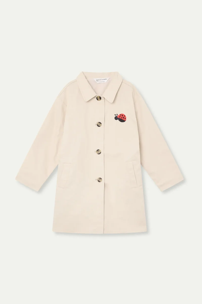 Gabardina de niña con print de Mariquita - Imagen 3