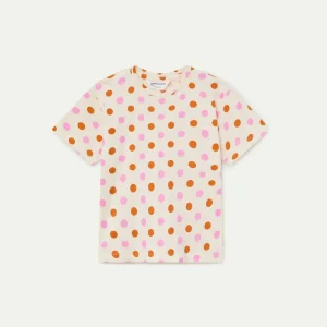 Camiseta de niña 100% algodón con estampado Orange Dots