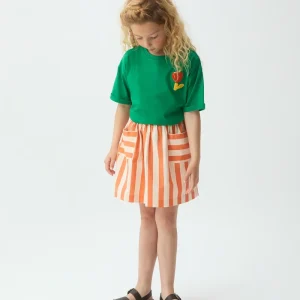 Camiseta de niña con bordado de Tulipán