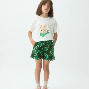 Camiseta de niña con estampado de Conejito