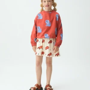 Sudadera de niña con estampado de perrito