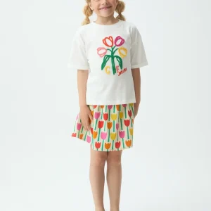 Camiseta de niña con estampado floral CF Mini