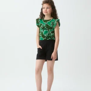 Top de niña con estampado Palm Tree
