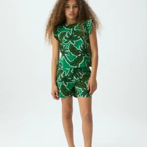 Shorts de niña con estampado Palm Tree