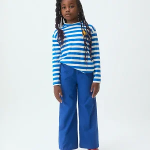 Pantalón de niña 100% algodón azul