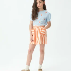 Top de niña 100% algodón con estampado Hearts