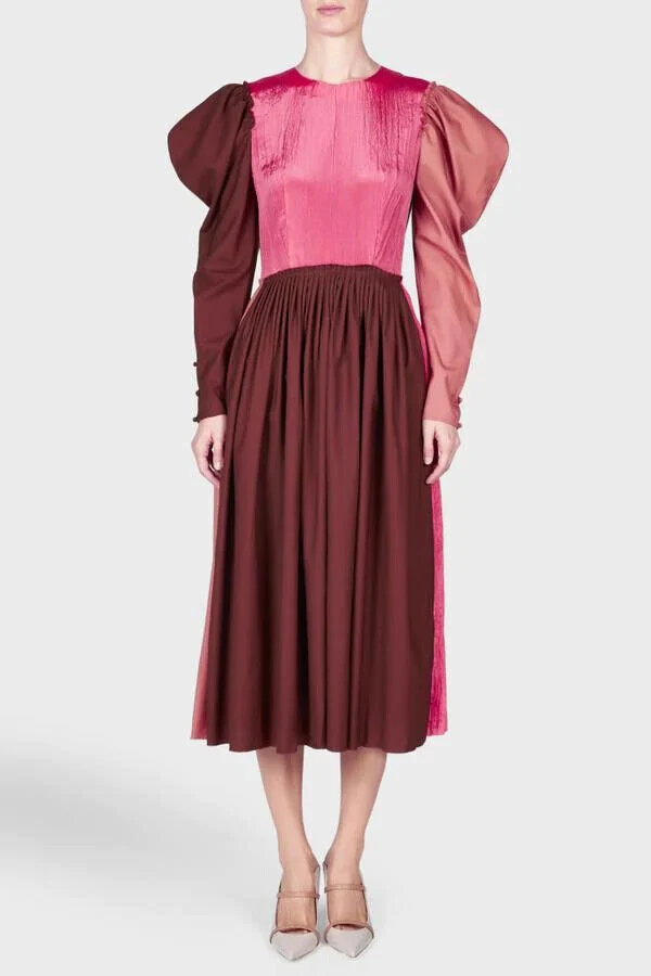 REJINA PYO Ivy Panelled Midi Colourblock Dress - Imagen 3
