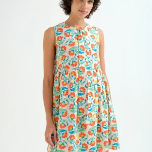 Vestido corto con estampado Small Royal