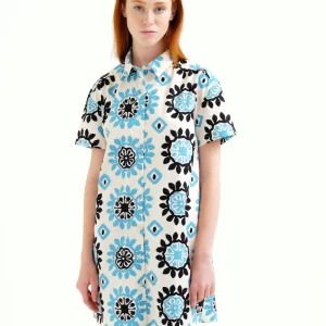 Vestido corto con estampado Waterfall