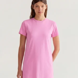 Vestido corto 100% algodón rosa