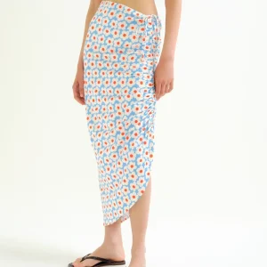 Falda midi con estampado Popcorn