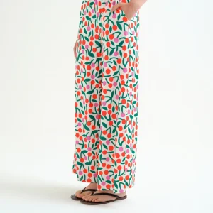 Pantalón con estampado Guinda