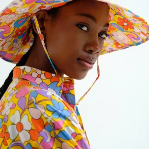Sombrero con estampado Bloom