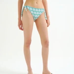 Braguita Bikini lazada con estampado Olive Flower Green