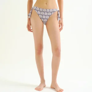Braguita Bikini lazada con estampado Olive Flower Black