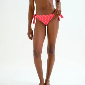 Braguita Bikini lazada con estampado Wave Red & Pink