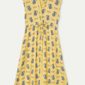 Vestido midi con estampado Brava