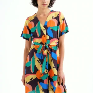 Vestido corto con estampado Tutti Frutti Big
