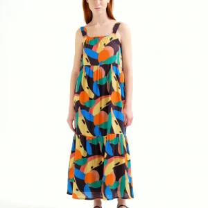 Vestido largo con estampado Tutti Frutti Big