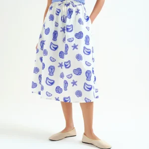 Falda con estampado Lobster