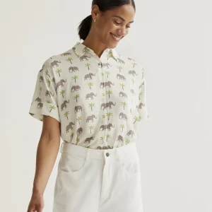 Camisa con estampado Elefante LENZING™ ECOVERO™