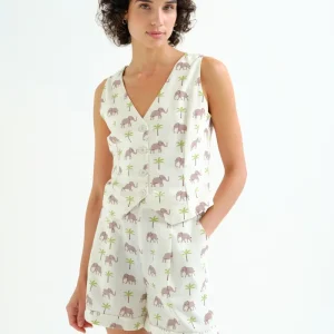 Chaleco con estampado Elefante