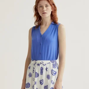 Camisa básica azul