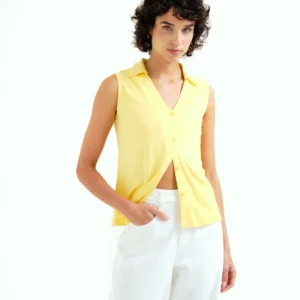 Camisa básica amarillo