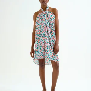 Pareo con estampado Guinda