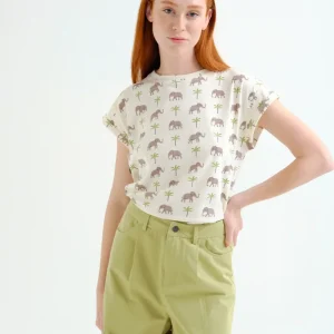 Camiseta con estampado Elefante