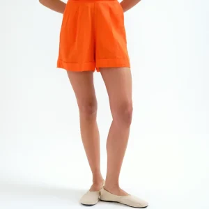 Shorts 100% algodón naranja