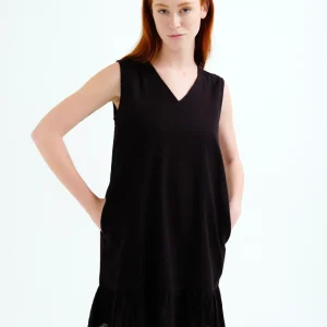 Vestido corto 100% algodón negro