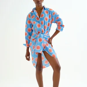 Pareo con estampado Red bloom flowers