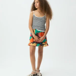 Top de niña rayas blanco y negro