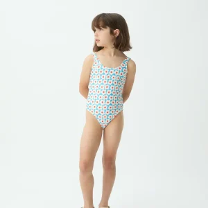 Bañador de niña con estampado Popcorn