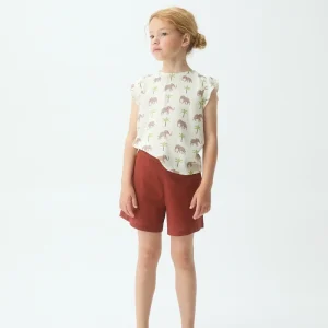 Top de niña con estampado de Elefante